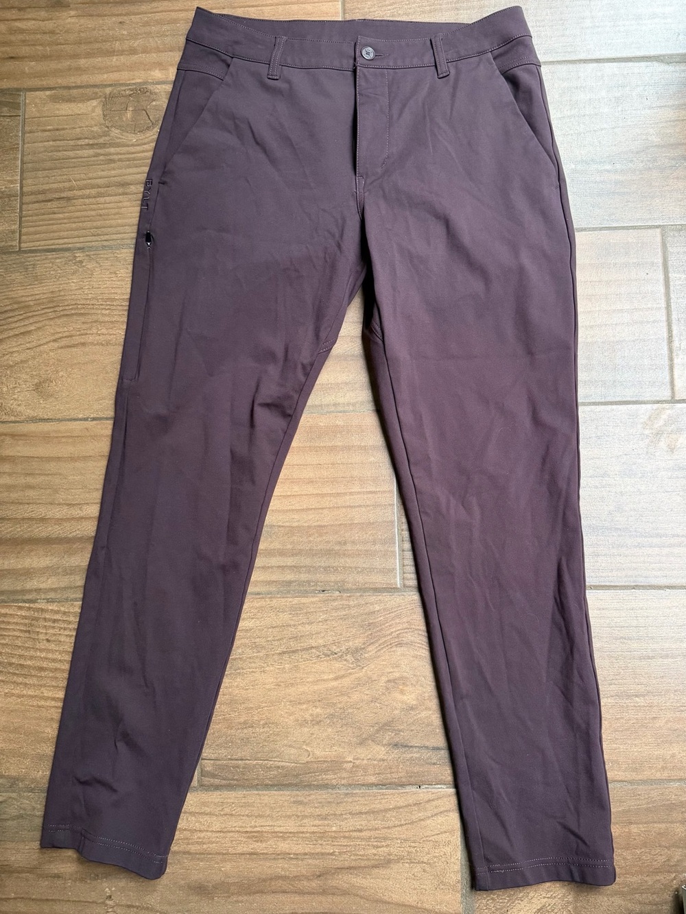 BYLT Basics Men's Slim Chino Pants - Plum